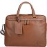  Authentic Aktentasche Leder 38 cm Laptopfach Variante cognac