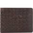 Woven Geldbörse Leder 11 cm Variante dunkelbraun Woven Geldbörse Leder 11 cm Variante dunkelbraun