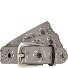  Nietengürtel Leder Variante light grey | 95 cm