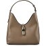  Goccia Schultertasche Leder 30 cm Variante muddy gray