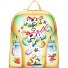 Art+Craft City Rucksack Leder 37 cm Variante handbemalt Art+Craft City Rucksack Leder 37 cm Variante handbemalt