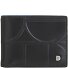  Up Geldbörse RFID Schutz Leder 11 cm Geldscheinklammer Variante black-pastel blue