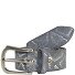  Gürtel Leder Variante grau | 80 cm