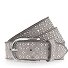 Nietengürtel Leder Variante hellgrau | 85 cm Nietengürtel Leder Variante hellgrau | 85 cm