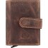  Vintage Geldbörse RFID Schutz Leder 10 cm Variante brown