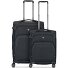  Gateway 4 Rollen Kofferset 2-teilig mit Dehnfalte Variante black