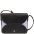 Umhängetasche Leder 21 cm Variante black lavender Umhängetasche Leder 21 cm Variante black lavender