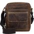  Vintage Umhängetasche Leder 18 cm Variante brown