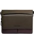  Harper Aktentaschen Messenger Leder 37 cm Laptopfach Variante green-dark brown