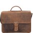  Retro Newton Aktentasche Leder 41 cm Laptopfach Variante dunkelbraun