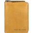  Vintage Washed Geldbörse Leder 10 cm Variante yellow