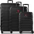  Milano 4 Rollen Kofferset 3-teilig mit Dehnfalte Variante black
