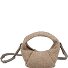 Greta mini weave Handtasche Leder 20 cm Variante mushroom - capuccino beige