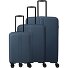  Air Stripe 4 Rollen Kofferset 3-teilig mit Dehnfalte Variante navy