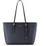  Bologna Leather Shopper Tasche Leder 35 cm Variante navy
