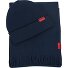 Zaschel Schal 180 cm Geschenkbox Variante navy  Zaschel Schal 180 cm Geschenkbox Variante navy