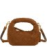  Greta Micro weave Handtasche Leder 20 cm Variante cognac