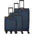  Skaii 4 Rollen Kofferset 3-teilig mit Dehnfalte Variante navy