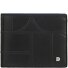  Up Geldbörse Leder 12.5 cm Variante black-pastel blue