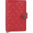  Miniwallet Kreditkartenetui RFID Schutz Leder 6.5 cm Variante red