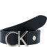  CK Logo Gürtel Leder Variante black-lightgold | 80 cm