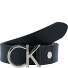  CK Logo Gürtel Leder Variante black/light gold | 80 cm
