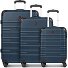  Amplar Evo 4 Rollen Kofferset 3-teilig mit Dehnfalte Variante navy blue