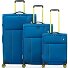  Move 4 Rollen Kofferset 3-teilig mit Dehnfalte Variante blu laguna
