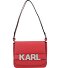 Letters Umhängetasche Leder 24 cm Variante haute red Letters Umhängetasche Leder 24 cm Variante haute red
