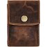  Vintage Kreditkartenetui RFID Schutz Leder 7 cm Variante braun