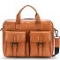  Memphis Aktentasche Leder 39 cm Laptopfach Variante cognac