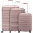  Relife 4 Rollen Kofferset 3-teilig mit Dehnfalte Variante pink pastel