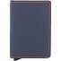 Slimwallet Matte Kreditkartenetui Geldbörse RFID Leder 6,5 cm Variante nightblue orange Slimwallet Matte Kreditkartenetui Geldbörse RFID Leder 6,5 cm Variante nightblue orange