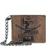  Vintage Skull Kettenbörse Leder 12,5 cm Variante nut brown