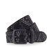 Nietengürtel Leder Variante schwarz | 105 cm Nietengürtel Leder Variante schwarz | 105 cm