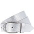  Gürtel Leder Variante silber-metallic | 75 cm