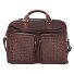  Woven Aktentasche Leder 48 cm Variante dunkelbraun