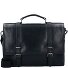  Roma Aktentasche Leder 39 cm Laptopfach Variante schwarz