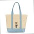  Polo Bear Shopper Tasche 40 cm Variante ecru- carolina blue