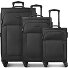  San Francisco 4 Rollen Kofferset 3-teilig mit Dehnfalte Variante black