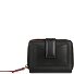  Viola Geldbörse RFID Schutz Leder 12 cm Variante schwarz-rot