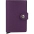  Miniwallet Crisple Kreditkartenetui Geldbörse RFID Leder 6,5 cm Variante purple