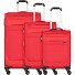 Dublin 4 Rollen Kofferset 3-teilig mit Dehnfalte Variante feuerrot Dublin 4 Rollen Kofferset 3-teilig mit Dehnfalte Variante feuerrot