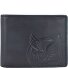 Nepal Geldbörse RFID Schutz Leder 11 cm Variante schwarz Nepal Geldbörse RFID Schutz Leder 11 cm Variante schwarz