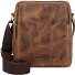  Vintage Umhängetasche Leder 20 cm Variante brown