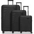 Eco Edition 4 Rollen Kofferset 3-teilig mit Dehnfalte Variante black Eco Edition 4 Rollen Kofferset 3-teilig mit Dehnfalte Variante black
