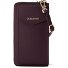  Bologna Leather Zip-Around Geldbörse Handytasche Leder 19 cm Variante burgundy