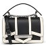 Nova Handtasche Leder 20 cm Variante black-white  Nova Handtasche Leder 20 cm Variante black-white