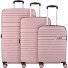 Aero Racer 4 Rollen Kofferset 3-teilig mit Dehnfalte Variante rose pink Aero Racer 4 Rollen Kofferset 3-teilig mit Dehnfalte Variante rose pink