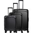 Millennium 4 Rollen Kofferset 3-teilig mit Dehnfalte Variante black